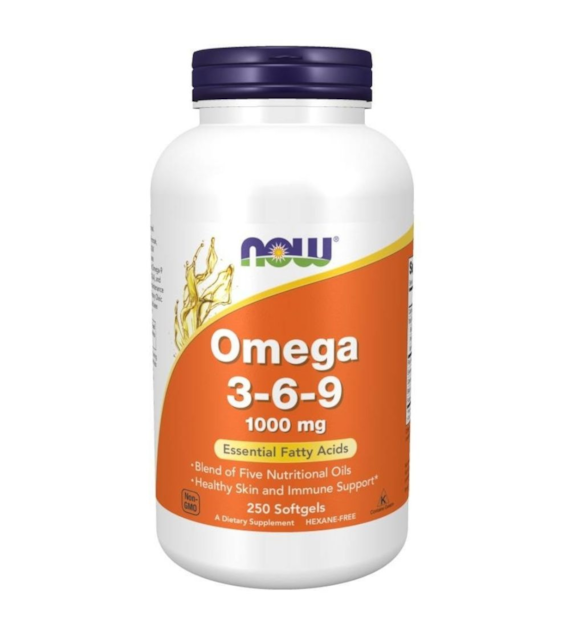 Now Foods Omega 3-6-9 1000 mg - 250 kapsułek