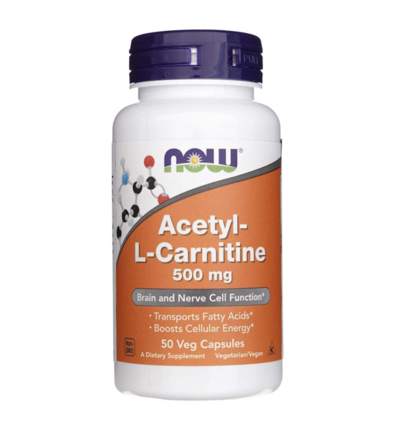Now Foods Acetyl-L-Carnitine 500 mg - 50 Veg Capsules