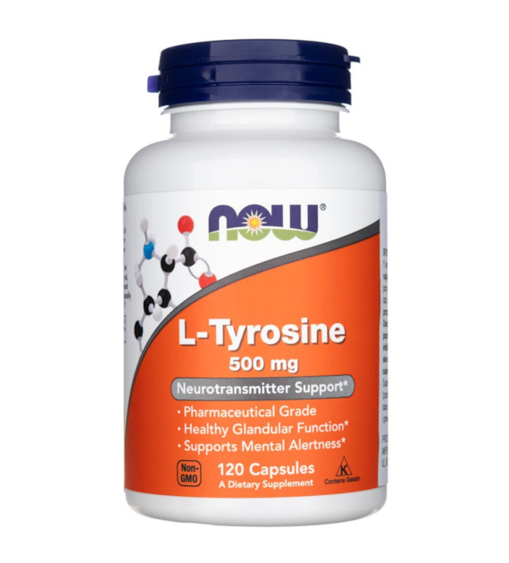 Now Foods L-Tyrozyna 500 mg - 120 kapsułek