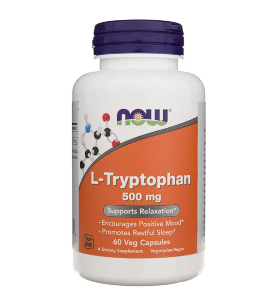 Now Foods L-tryptofan 500 mg - 60 veg. kapslí