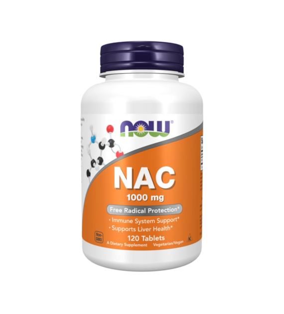 Now Foods NAC N-Acetyl Cysteine 1000 mg - 120 Tablets