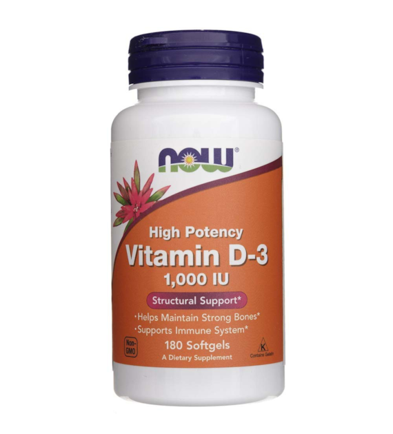 Now Foods Vitamin D3 1000 IU - 180 měkkých gelů