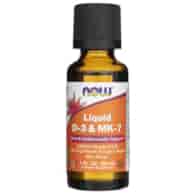 Now Foods Witamina D3 + K2 MK-7 płyn - 30 ml
