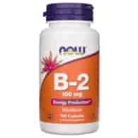 Now Foods Witamina B2 (ryboflawina) 100 mg - 100 kapsułek