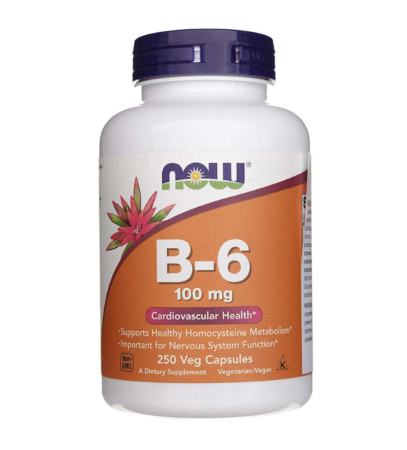 Now Foods Vitamin B-6 100 mg - 250 Veg Capsules