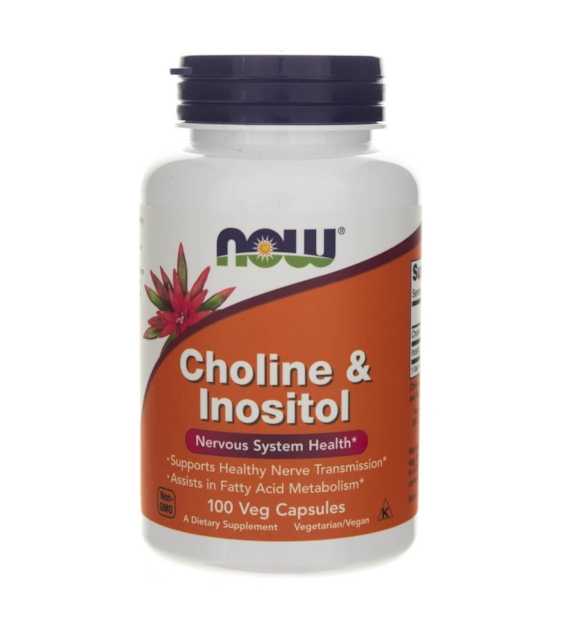Now Foods Choline & Inositol - 100 Veg Capsules