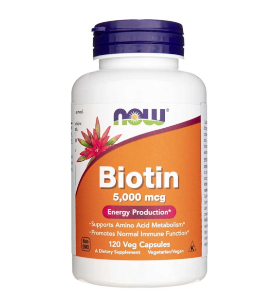 Now Foods Biotin 5000 mcg - 120 Veg Capsules