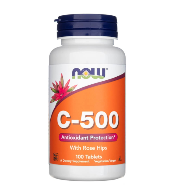 Now Foods Vitamin C-500 se šípky - 100 tablet