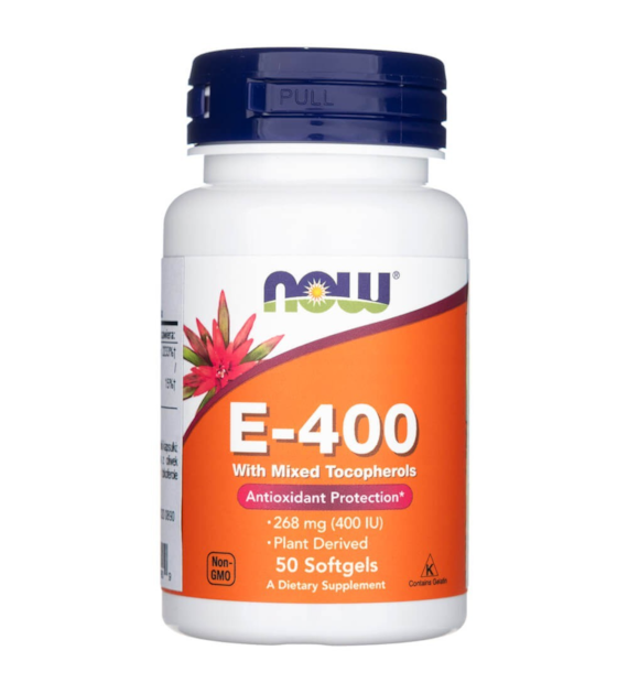 Now Foods Vitamin E-400 With Mixed Tocopherols - 50 Softgels