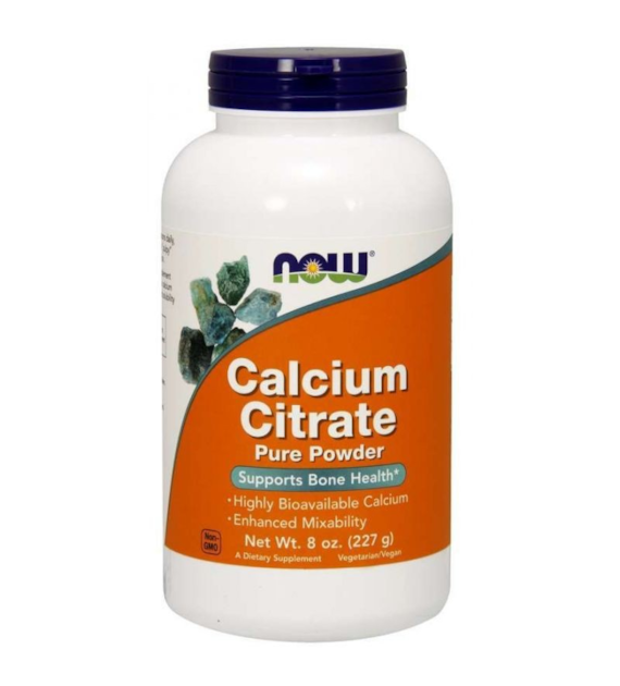 Now Foods Cytrynian wapnia w proszku - 227 g