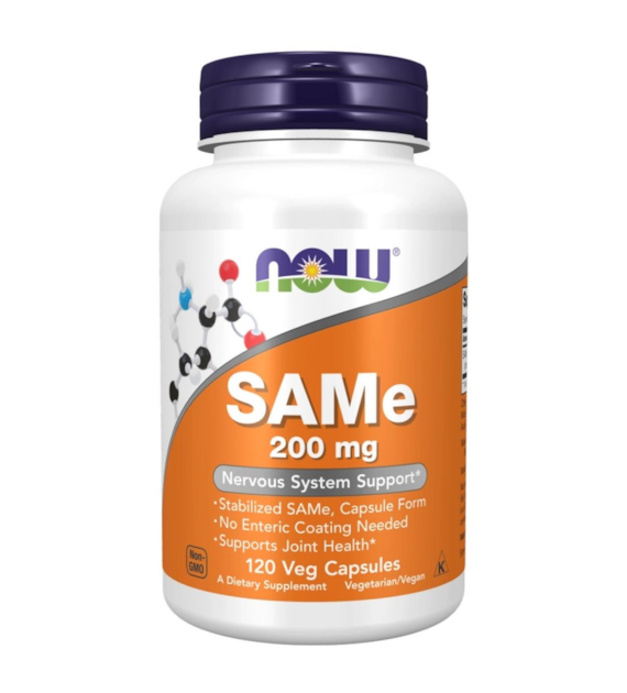 NOW Foods SAMe, S-adenozylo-L-metionina 200 mg - 120 kapsułek