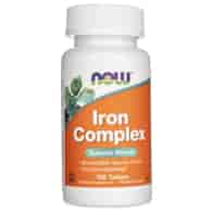 Now Foods Iron Complex (kompleks żelaza) - 100 tabletek