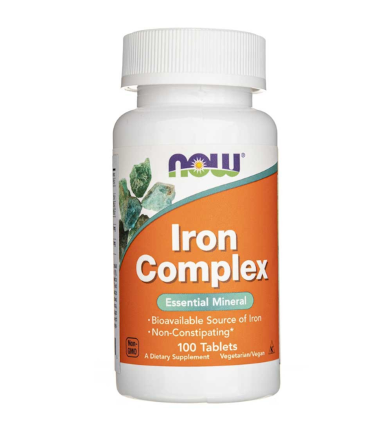 Now Foods Iron Complex (kompleks żelaza) - 100 tabletek