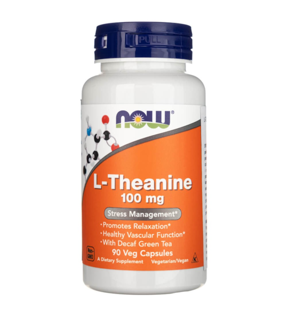 Now Foods L-Theanin 100 mg - 120 veg. kapslí