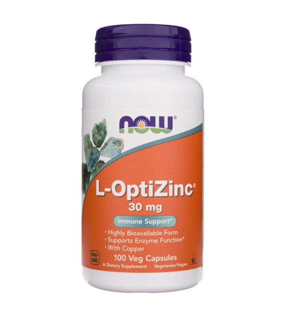 Now Foods L-OptiZinc 30 mg - 100 Veg Capsules