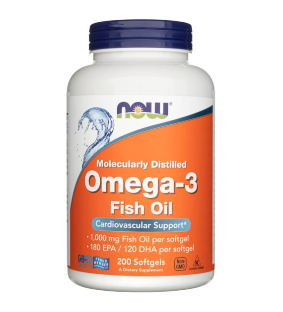 Now Foods Omega-3, 180 EPA / 120 DHA - 200 Weichkapseln