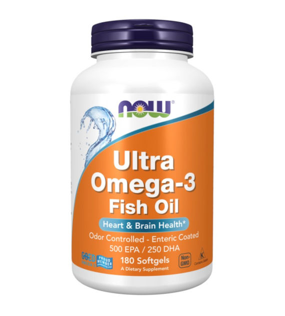 Now Foods Ultra Omega-3 500 EPA / 250 DHA - 180 kapsułek