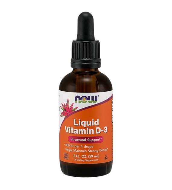 Now Foods Witamina D3 400 IU w kroplach - 59 ml