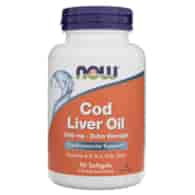 Now Foods Cod Liver Oil, Extra Strength 1000 mg - 90 Softgels