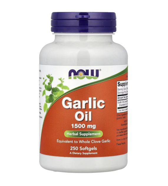 Now Foods Garlic Oil (Olej z czosnku) 1500 mg - 250 kapsułek
