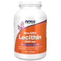 Now Foods Lecytyna (Non-GMO Lecithin) 1200 mg - 400 kapsułek żelowych