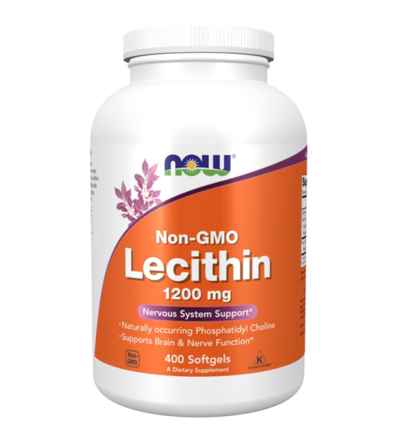 Now Foods Lecytyna (Non-GMO Lecithin) 1200 mg - 400 kapsułek żelowych