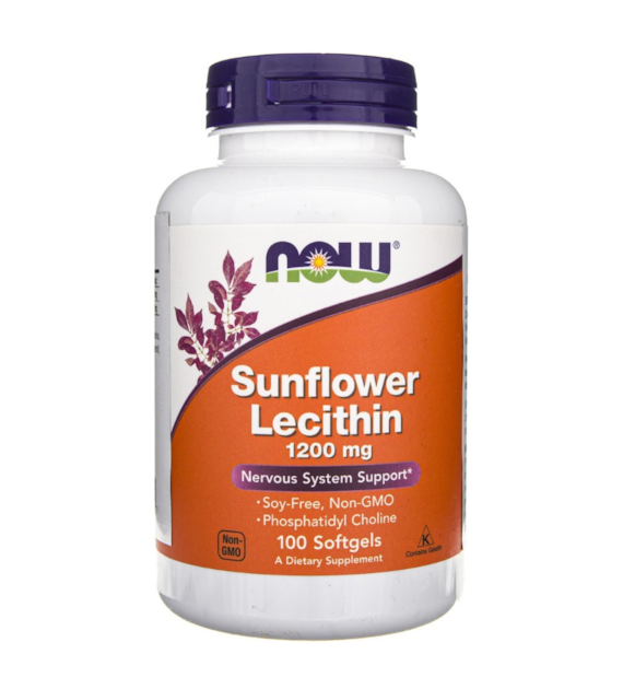 Now Foods Slunečnicový lecitin 1200 mg - 100 měkkých gelů
