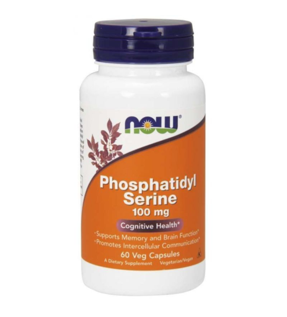 Now Foods Fosfatydyloseryna 100 mg z choliną i inozytolem - 60 kapsułek