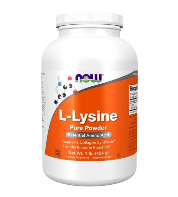 Now Foods L-lizyna w proszku - 454 g