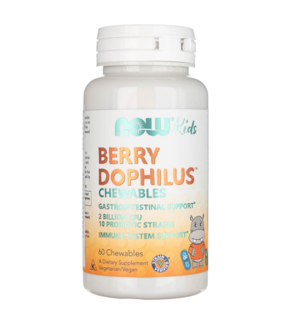 Now Foods Berry Dophilus Kids - 60 Chewables