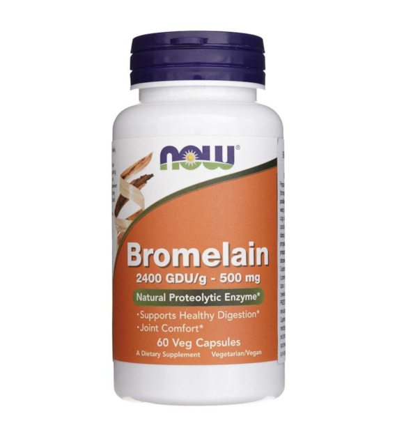 Now Foods Bromelain 2400 GDU/g 500 mg - 60 Veg Capsules