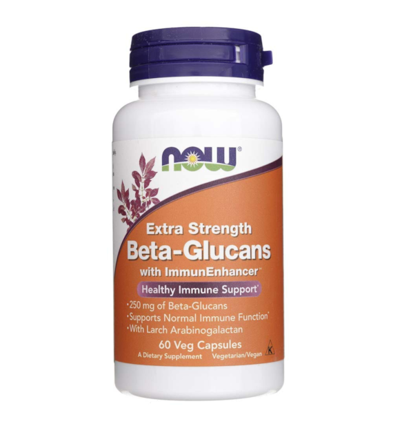 Now Foods Beta-Glucans with ImmunEnhancer, Extra Strength - 60 Veg Capsules