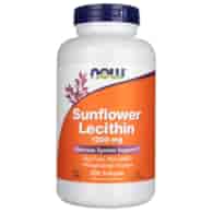 Now Foods Sunflower Lecithin (Lecytyna Słonecznikowa) 1200 mg - 200 kapsułek