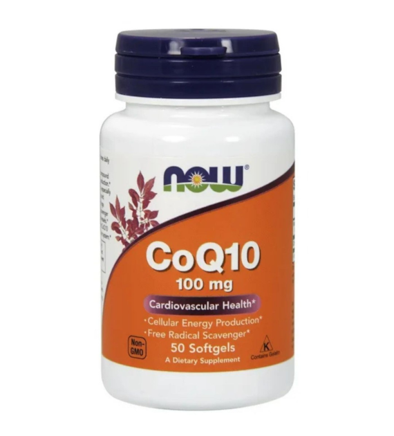 Now Foods CoQ10 (Koenzym Q10) 100 mg - 50 kapsułek żelowych