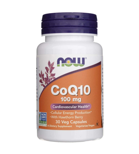 Now Foods CoQ10 100 mg with Hawthorn Berry - 30 Veg Capsules