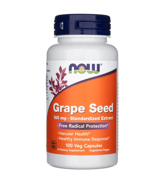 Now Foods Grape Seed 100 mg - 100 Veg Capsules