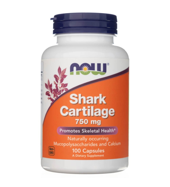 Now Foods Shark Cartilage (Chrząstka rekina) 750 mg - 100 kapsułek