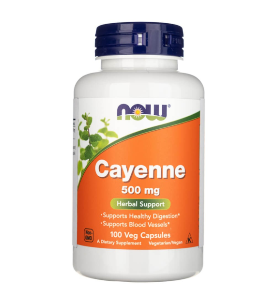 Now Foods Cayenne 500 mg - 100 Veg Capsules