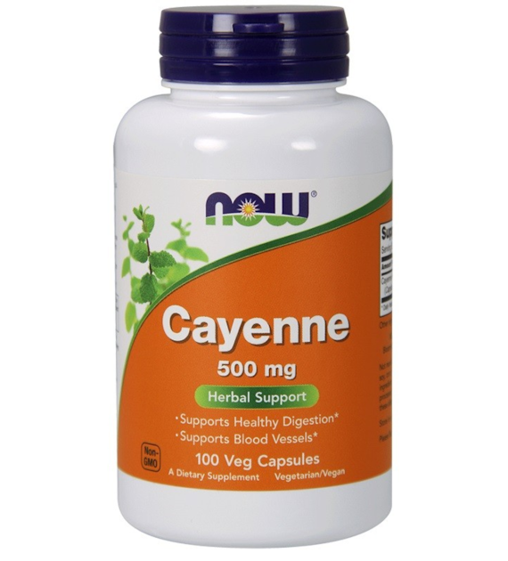 Now Foods Cayenne (Pieprz kajeński) 500 mg - 250 kapsułek