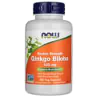 Now Foods Dvojitá síla Ginkgo Biloba 120 mg - 100 Veg kapslí