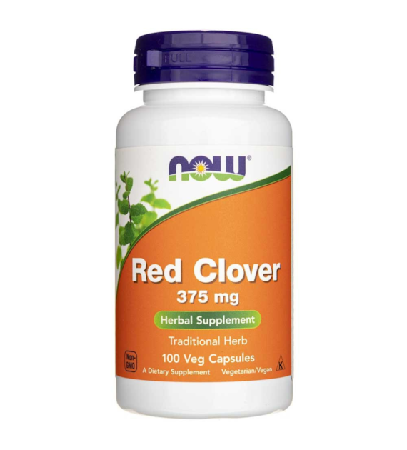 Now Foods Red Clover (czerwona koniczyna) 375 mg - 100 kapsułek