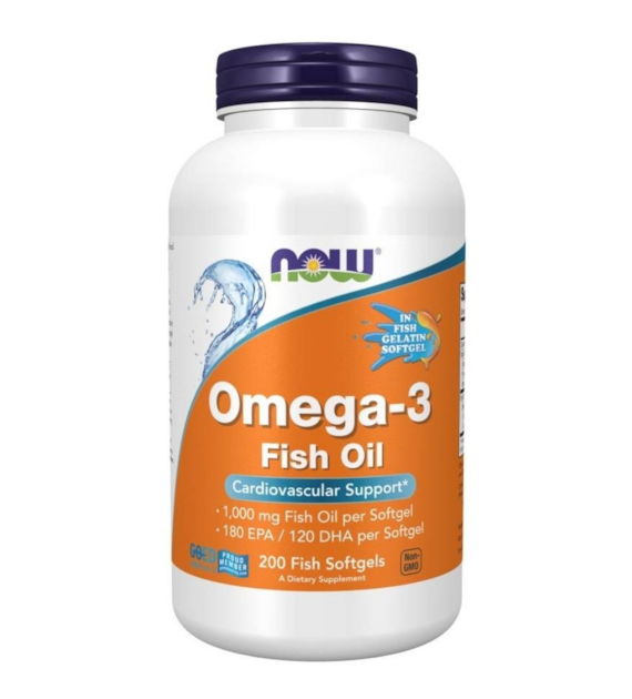 Now Foods Omega-3 Fish Oil - 200 kapsułek