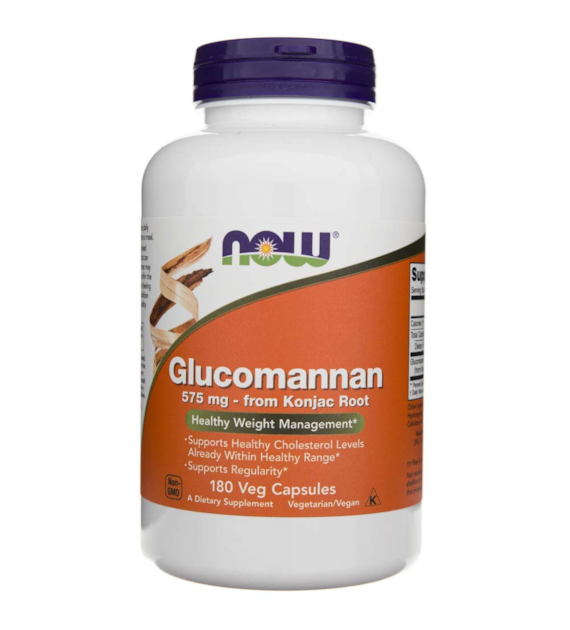 Now Foods Glucomannan 575 mg - 180 pflanzliche Kapseln