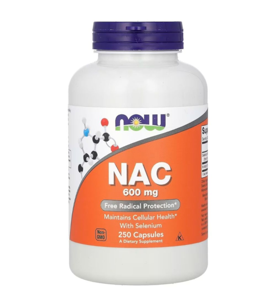 Now Foods NAC N-Acetyl Cysteine 600 mg - 250 kapsułek