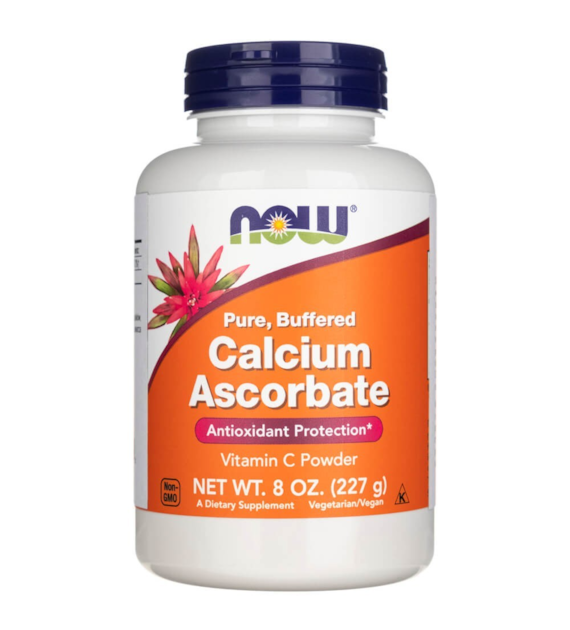 Now Foods Witamina C (askorbinian wapnia) w proszku - 227 g