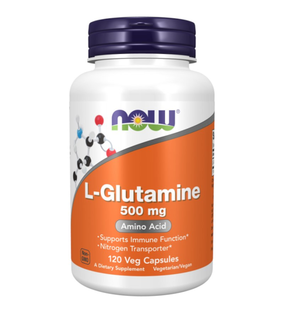 Now Foods L-Glutamina 500 mg - 120 kapsułek