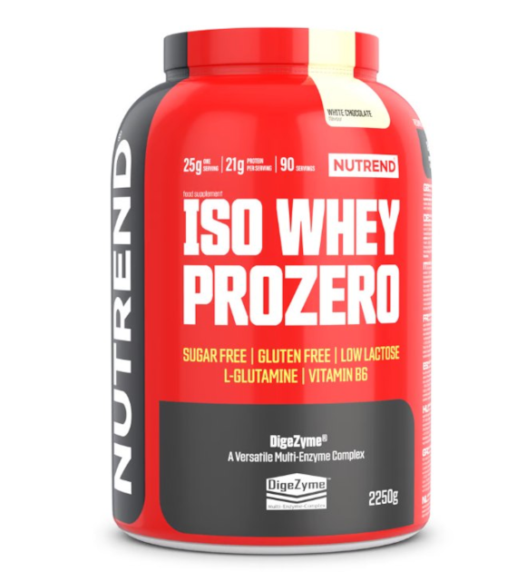 Nutrend Iso Whey Prozero biała czekolada - 2250 g
