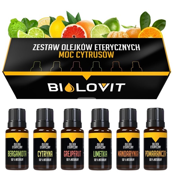 Sada esenciálních olejů Bilovit - Síla citrusů