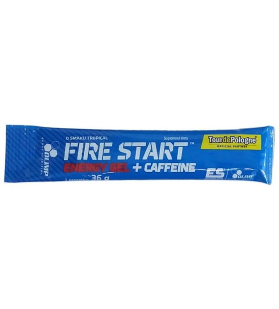 Olimp Fire Start Energy Gel + Caffeine, owoce tropikalne - 36 g