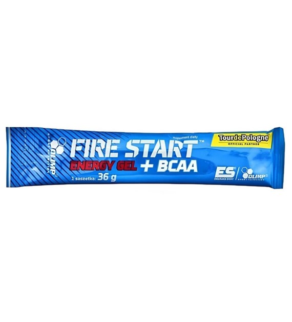 Olimp Fire Start Energy Gel + BCAA, zielone jabłko - 36 g